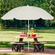 Parasol plażowy z pokrowcem, składany parasol do ogrodu, beżowy UNIWERSALNY 12