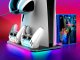 CANYON Podstawka chłodząca CS-51 RGB PS5 Slim/DE Ładowanie Czarna 4