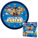 Kids Euroswan Zegar Ścienny Na Ścianę Duży 25cm Dla Dziecka Dzieci Psy Patrol / Paw20002 3
