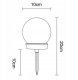 VOLTENO LAMPKA SOLARNA PLASTIK KULA 10cm STELLATO 8