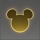 Mickey Mouse Neon Yellowpop Disney Mickey Mirror złoty 1