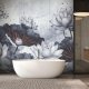 Feeby Fototapeta Kwiaty abstrakcja beton 450x315 xxl 2