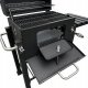 4iQ Group Duży Grill węglowy żeliwny ruszt 113,5x50x107 cm 6