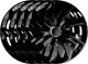 Kołpak NRM Komplet kołpaków uniwersalnych Stig Black ring 16 cali 3