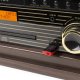 Gramofon Fenton Gramofon Memphis BT CD DAB+ FM USB brązowy one size 19