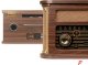 Gramofon Fenton Gramofon Memphis BT CD DAB+ FM USB brązowy one size 4