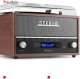 Gramofon Audizio Gramofon retro Frisco z radiem DAB brązowy one size 20
