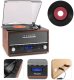 Gramofon Audizio Gramofon retro Frisco z radiem DAB brązowy one size 3