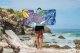 Rankšluostis PackTowl PT Personal Body Flow Print - Body - Žalia 3