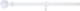 CURTAIN POLE SET 120-210 D19  WHITE/GOLD 1