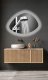 Lustro Homede MIRROR WITH LED LUNA 50X70 2