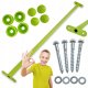 4iQ Group Drążek Metalowy na Plac zabaw Limonkowy Długi 125 cm do podciągania 1