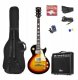 Zestaw: Gitara elektryczna GigKit w stylu LP sunburst+ wzmacniacz+ akcesoria one size 1