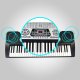 Madison Zestaw: Keyboard MEK54100 Madison 54 klawisze+ statyw one size 26