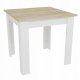 Zestaw stół kwadratowy 80x80 dąb sonoma + 4 krzesła MARK białe 10