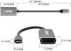Adapter USB CalDigit USB-C - DisplayPort Srebrny  (USBC-DP14) 2