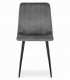 Malys Group Zestaw stół NP 120x80 Craft Czarny + 4 krzesła LAVA szare 4