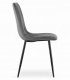 Malys Group Zestaw stół NP 120x80 Craft Czarny + 4 krzesła LAVA szare 8