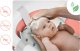 Ricokids Wanienka składana dla dzieci, niemowląt z termometrem i wkładką RK-287 biało-różowa 7