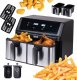 FRYTKOWNICA BEZTŁUSZCZOWA AIR FRYER ELDOM PODWÓJNA 9L DWUKOMOROWA+SUSZARKA 1