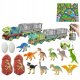 Kalendarz adwentowy LeanToys Dinozaury Figurki Akcesoria 5