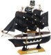 LeanToys Model Kolekcjonerski Dekoracyjny Statek Żaglowiec Piracki Czarny 16x15cm LEAN Toys 2