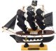 LeanToys Model Kolekcjonerski Dekoracyjny Statek Żaglowiec Piracki Czarny 16x15cm LEAN Toys 3