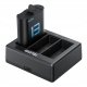 Ładowarka Usb + 2x Akumulator Bateria Do Gopro Hero 13 Black / Telesin / S0-ecb-07-tgp 1