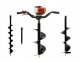 Świder spalinowy(2os.) + wiertła(10cm,20cm,30cm) + adapter 50cm (1/2) 1