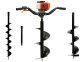 Świder spalinowy(2os.) + wiertła(10cm,20cm,30cm) + adapter 50cm (1/2) 9