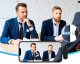 2X MIKROFON KRAWATOWY IPHONE BEZPRZEWODOWY + ETUI 4
