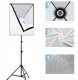 2x LAMPY STUDYJNE PULUZ SOFTBOX 50x70 cm ŻARÓWKI LED 7