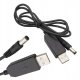 Rosfix KABEL PRZETWORNICA USB DC 5,5X2,1MM 5V-9V STEP UP 1A 100CM ROSFIX 1