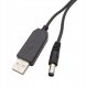 Rosfix KABEL PRZETWORNICA USB DC 5,5X2,1MM 5V-9V STEP UP 1A 100CM ROSFIX 2