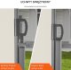 Vevor Markiza boczna parawan osłona na taras roleta przeciwsłoneczna 180 x 350 cm 4