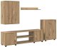 vidaXL Zestaw szafki TV 4 części 4 pcs dąb artisan 2