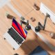 North Bayou H100-FP Ergonomiczny uchwyt biurkowy do laptopa / monitora Regulacja 3D 6
