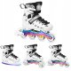 NH10905 4w1 ŁYŻWOROLKI LED BIAŁE Z WYM. PŁOZĄ HOKEJOWĄ RAINBOW ROZM. L(39-42) NILS EXTREME 2