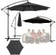Lean Parasol Ogrodowy Boczny Z Regulacją Pochyłu Pokrowiec 350 x 250cm Antracyt 1