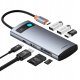 HUB USB Baseus Metal Gleam 1x SD 1x USB-C PD 1x microSD 1x HDMI  + 3x USB-A 2.0 3.0 (6932172682750) 1