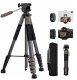 Statyw Statyw Fotograficzny Foto 190cm 4kg Uchwyt Na Telefon + Pilot / K&f Kf09.155 9