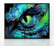 DIAMOND DOTZ ADULTS FLOCKED NEON DRAGON EYE. 1