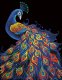 DIAMOND DOTZ ADULTS FLOCKED NEON PEACOCK 4