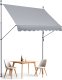 Vevor Markiza Tarasowa 250 x 120 cm z Korbką Ręczną 1