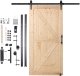 Drzwi przesuwne drewniane wewnętrzne 76x107 cm z zestawem montażowym 1