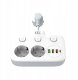 Rozgałęźnik podwójny na kablu z indywidualnymi włącznikami + USB R-273SWS/CA 4