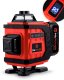 POZIOMICA LASEROWA LASER KRZYŻOWY 360 4D ZIELONY ELEKTRONICZNY KOMPENSATOR 7