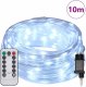vidaXL Lina świetlna z 240 diodami LED Zimna biel 10 m PVC 3