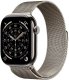 Smartwatch Apple Watch 11 GPS + Cellular 46mm Natural Titanium Milanese Loop S/M Szary  (MFCY4ZR/A) 1