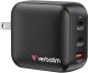 Ładowarka Verbatim Mini GaN 100W 2xUSB-C PD/1x USB-A QC czarny (32230) 3